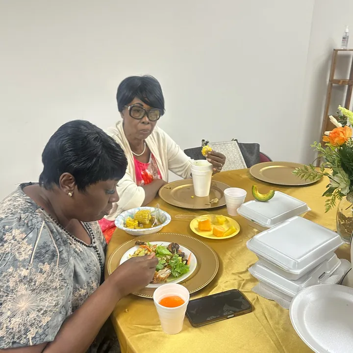 Fellowship meal at Hope Deliverance Center