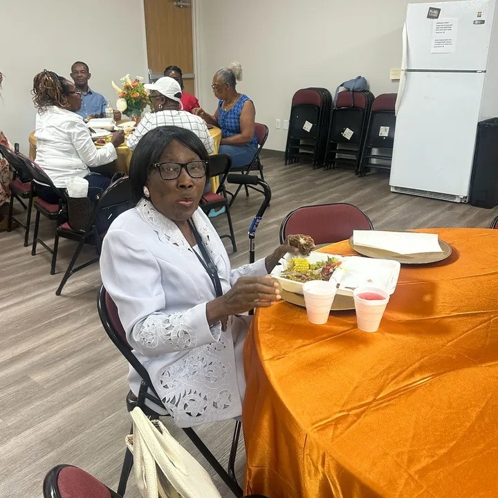 Community gathering at Hope Deliverance Center